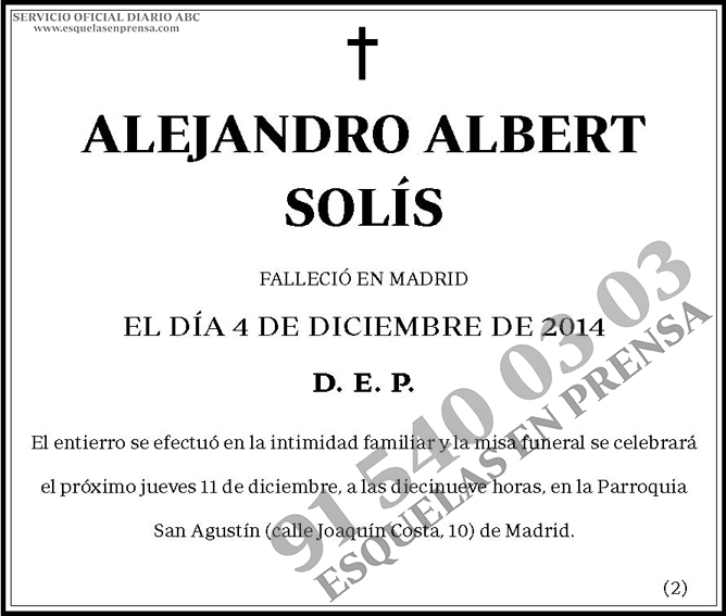 Alejandro Albert Solís